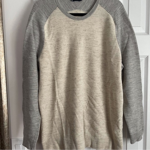Vince Other - Vince Men's heather white and Gray Crewneck Sweater